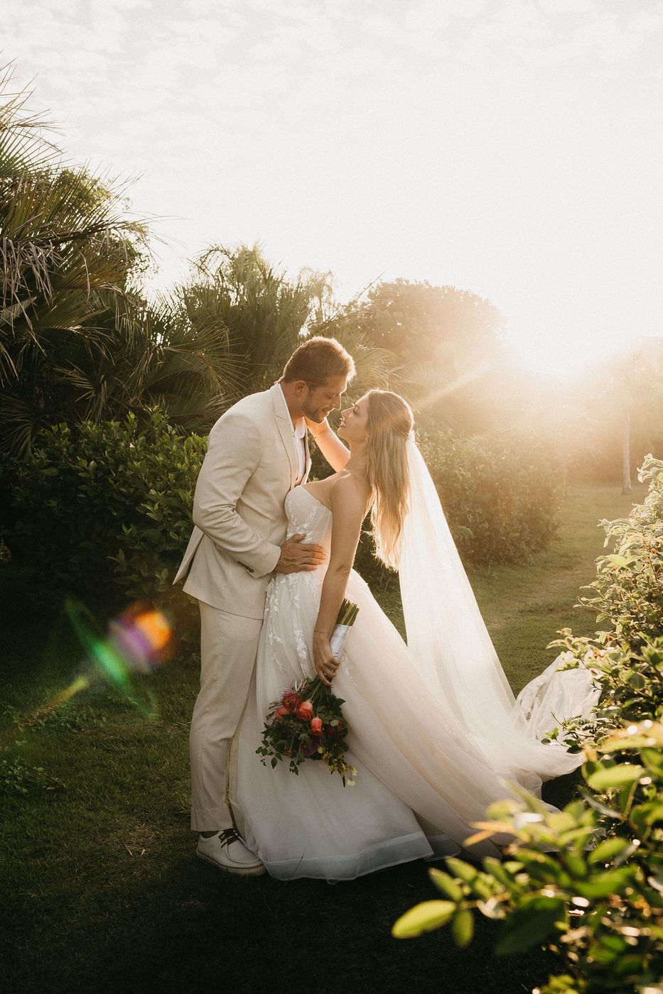 Casal ao entardecer
